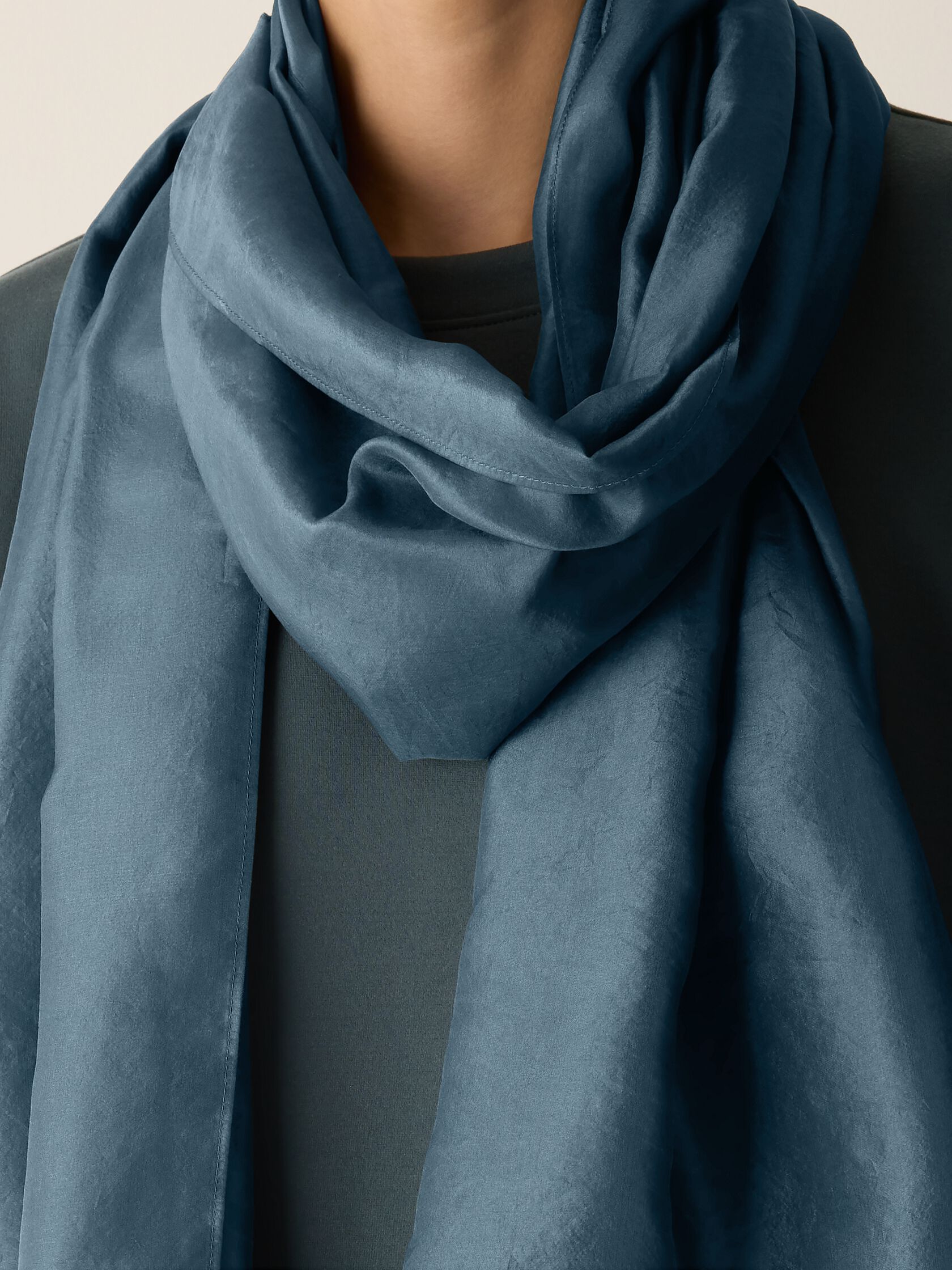 Washed Organic Silk Scarf