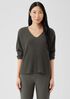 Italian Cashmere V-Neck Top