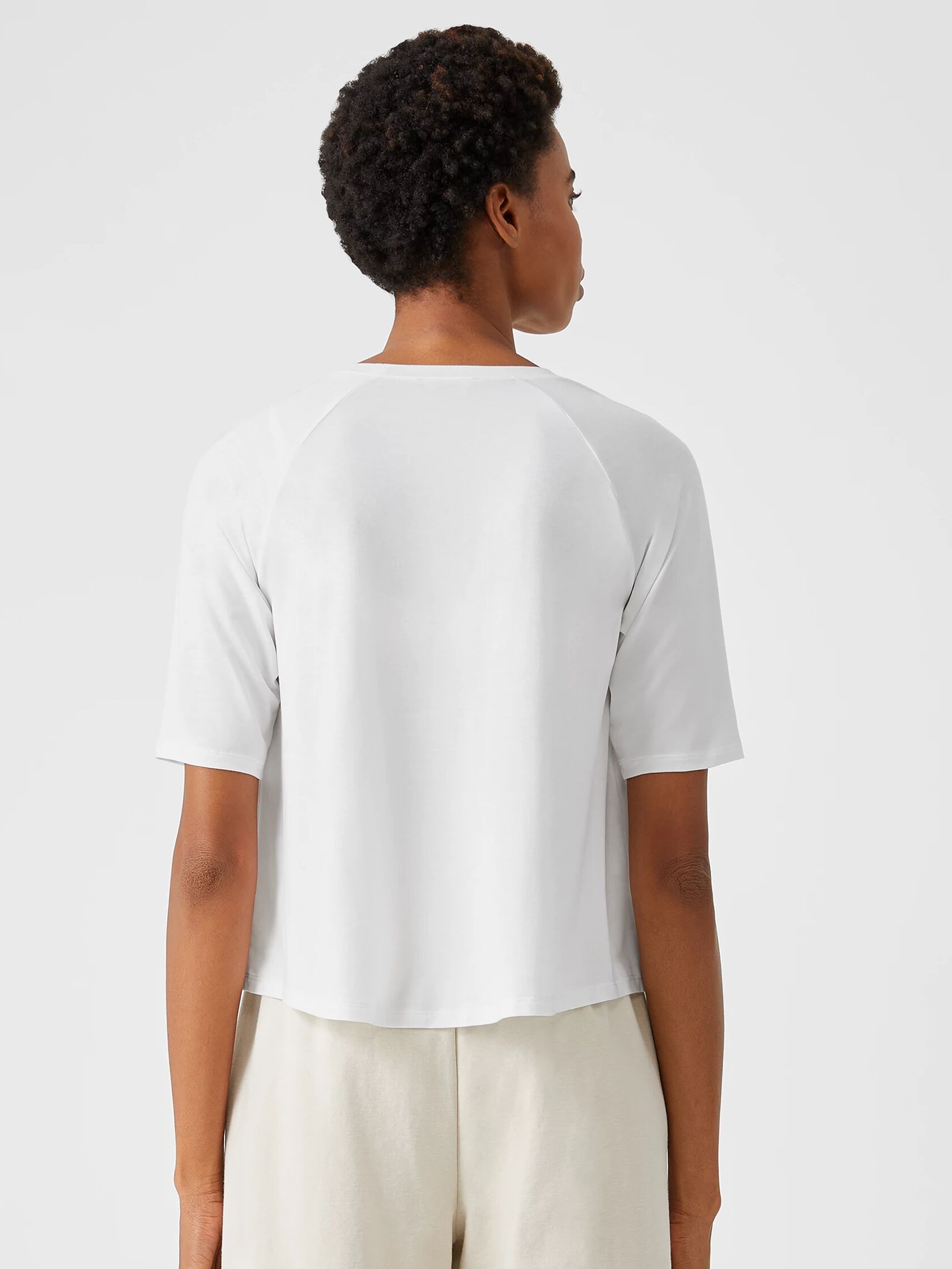 Fine Jersey Crew Neck Top