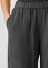 Mini Check Crepe Wide-Leg Pant