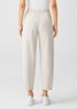 Organic Cotton Melange Crepe Lantern Pant