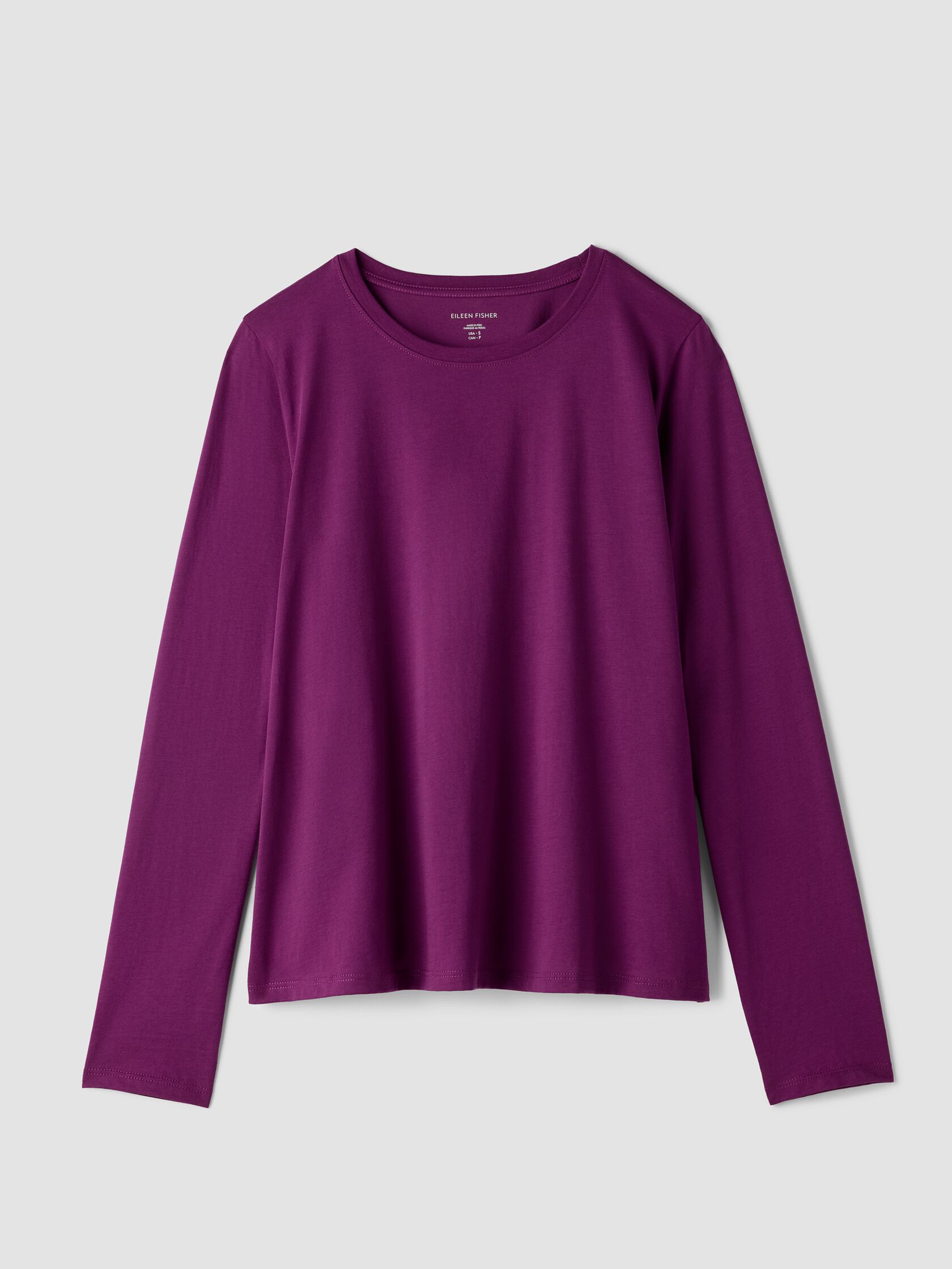 Organic Pima Cotton Jersey Long-Sleeve Tee