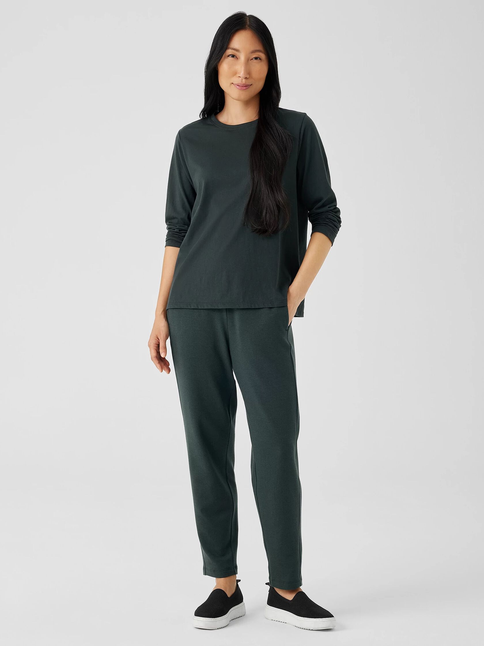 Organic Pima Cotton Jersey Long-Sleeve Tee