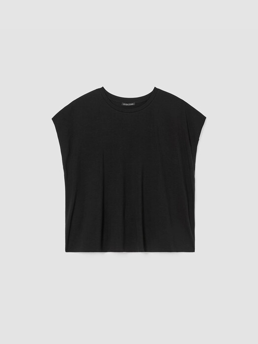 Fine Jersey Shirred-Back Top