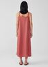 Puckered Organic Linen Square Neck Dress