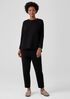 Organic Cotton Knit Twill Top