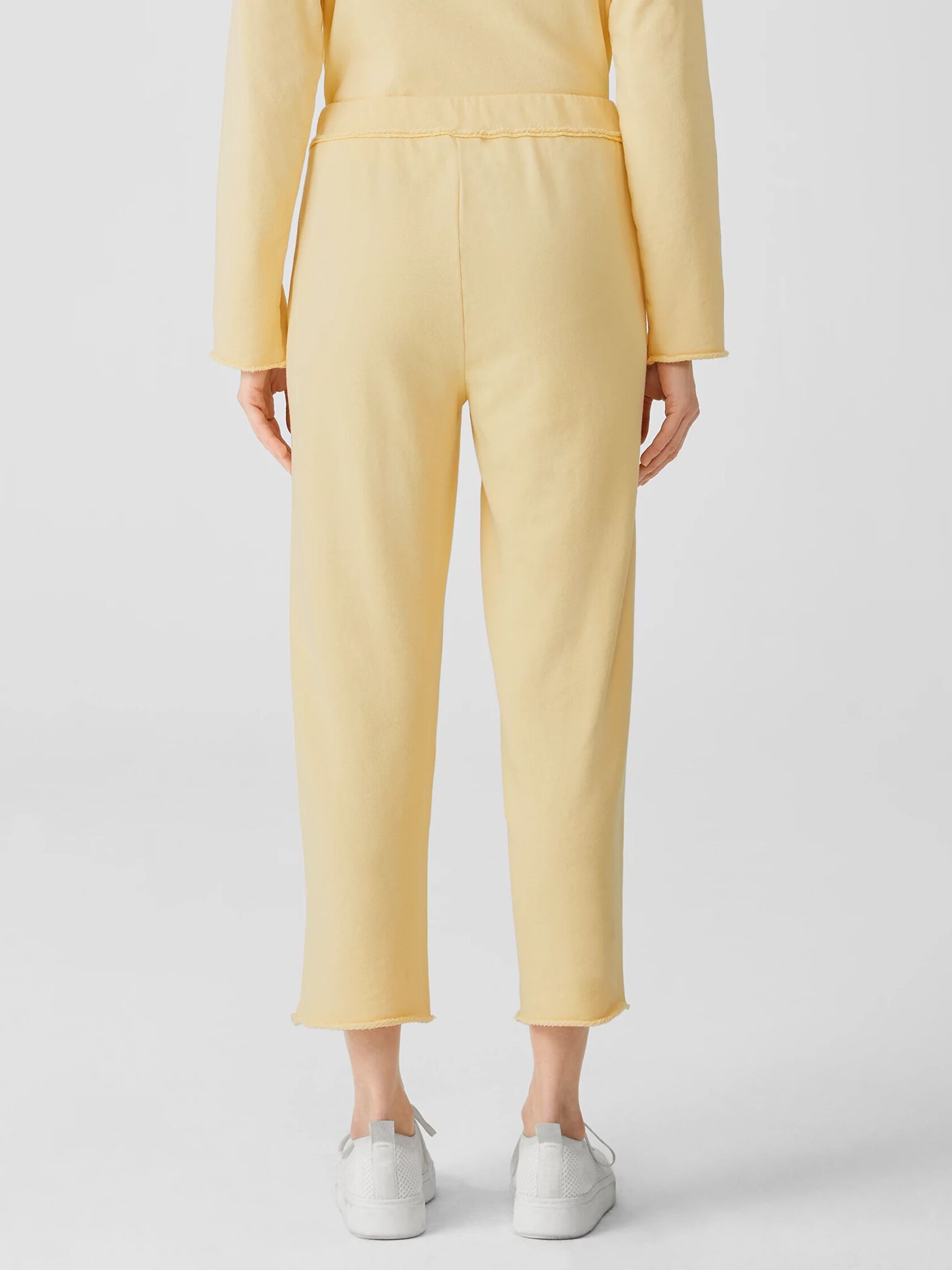 Lightweight Organic Cotton Terry Straight Pant