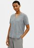 Organic Cotton Melange V-Neck Tee