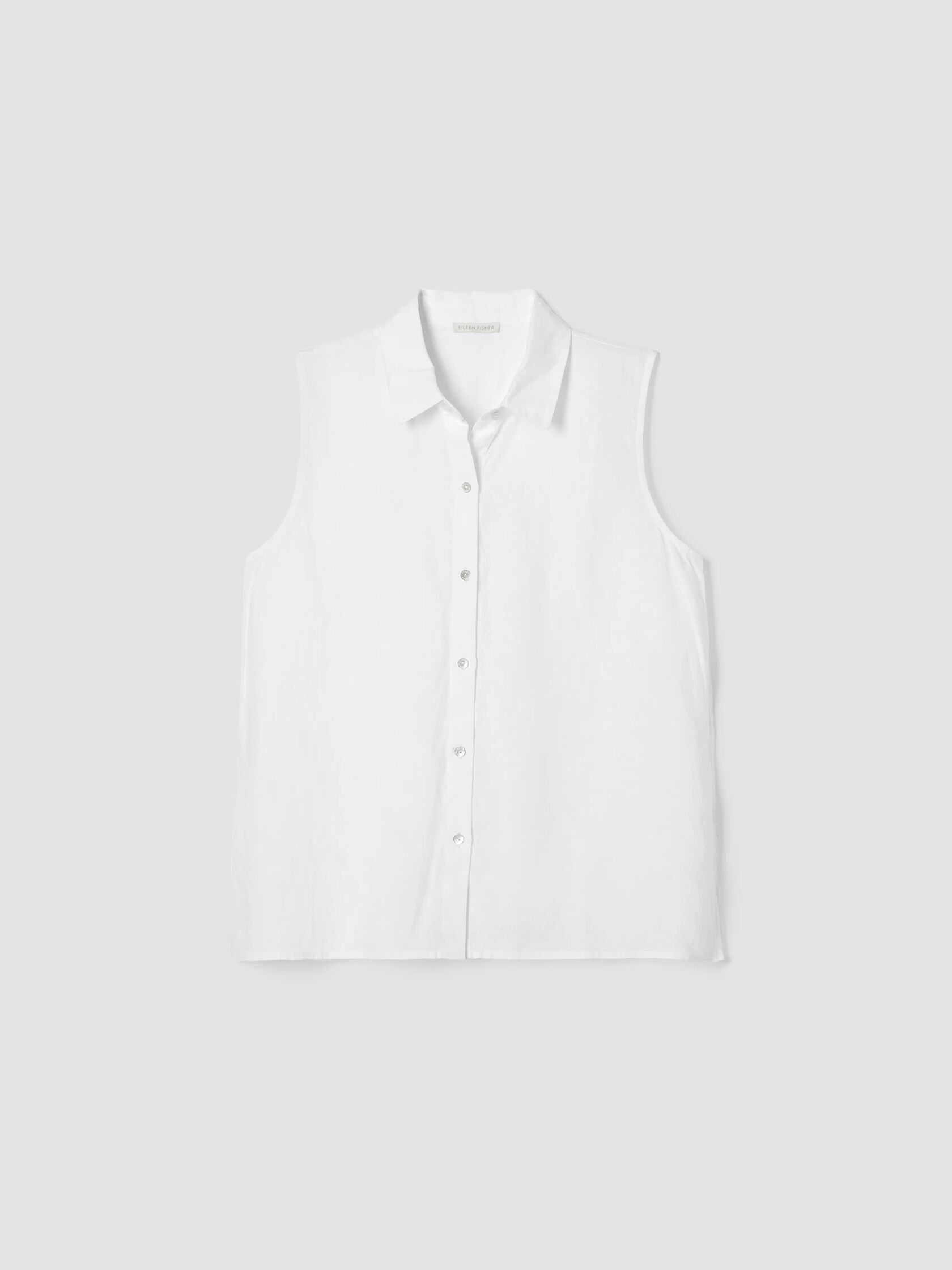 Handkerchief Linen Sleeveless Shirt