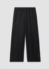 Sandwashed Cupro Wide-Leg Pant
