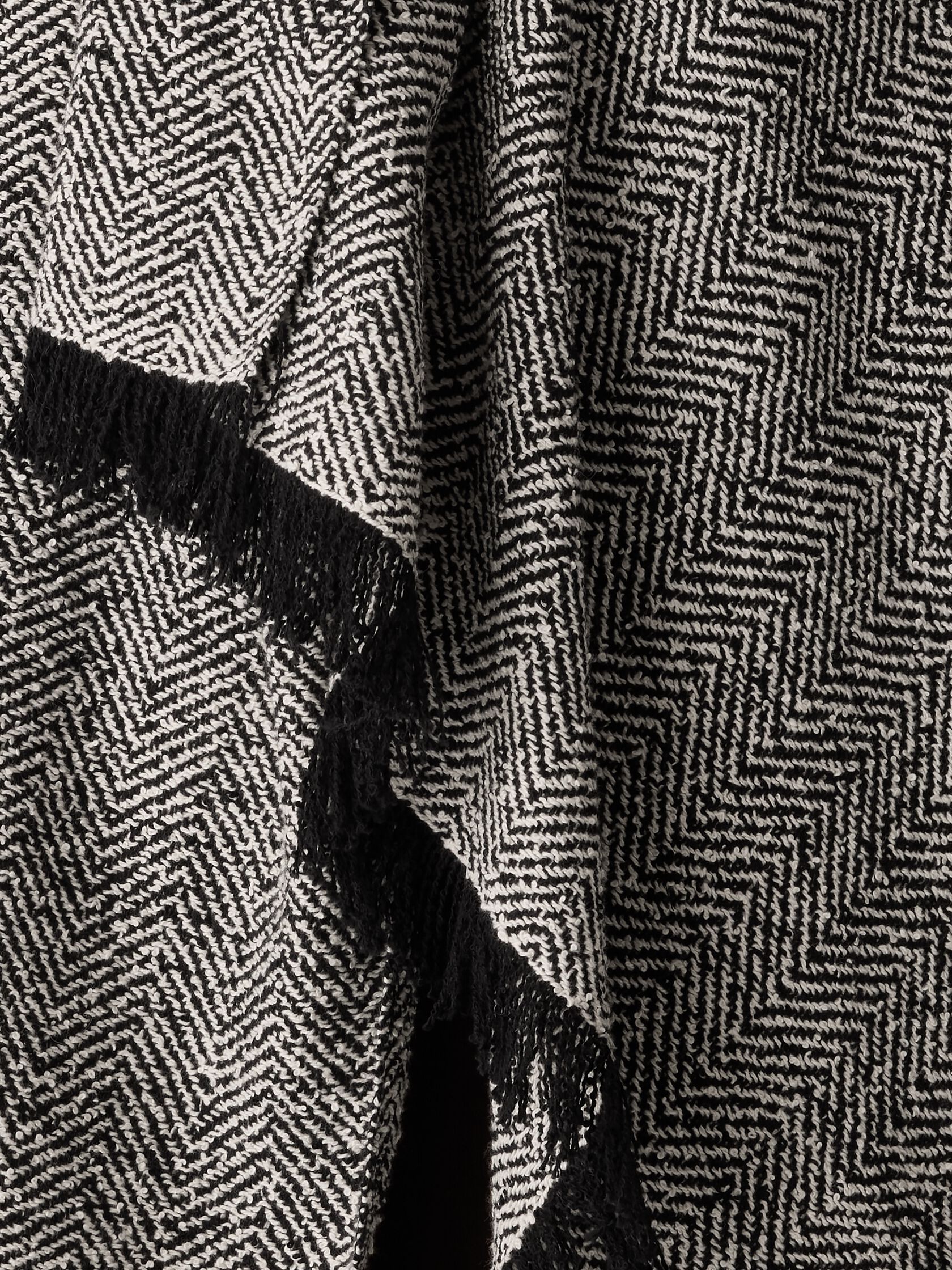Handloomed Organic Cotton Herringbone Scarf