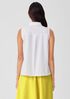 Washed Organic Cotton Poplin Sleeveless Shirt