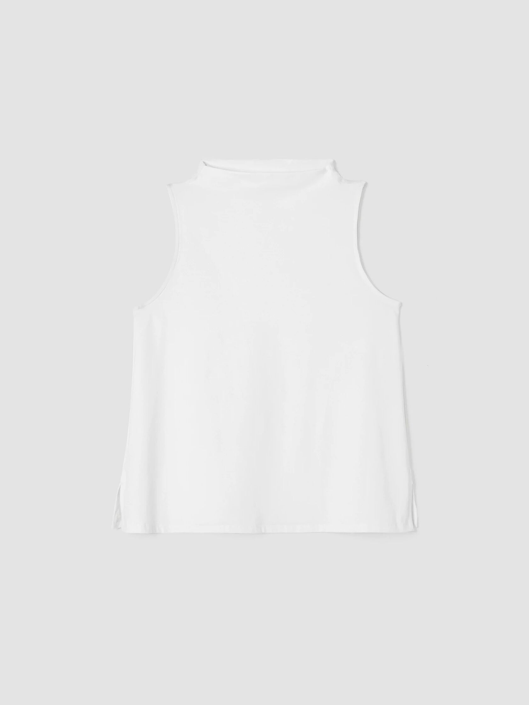Pima Cotton Stretch Jersey Funnel Neck Tank