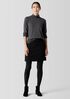 Felted Wool Jersey Mini Skirt in Regenerative Wool