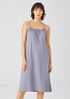 Slubby Organic Cotton Strappy Sleep Dress