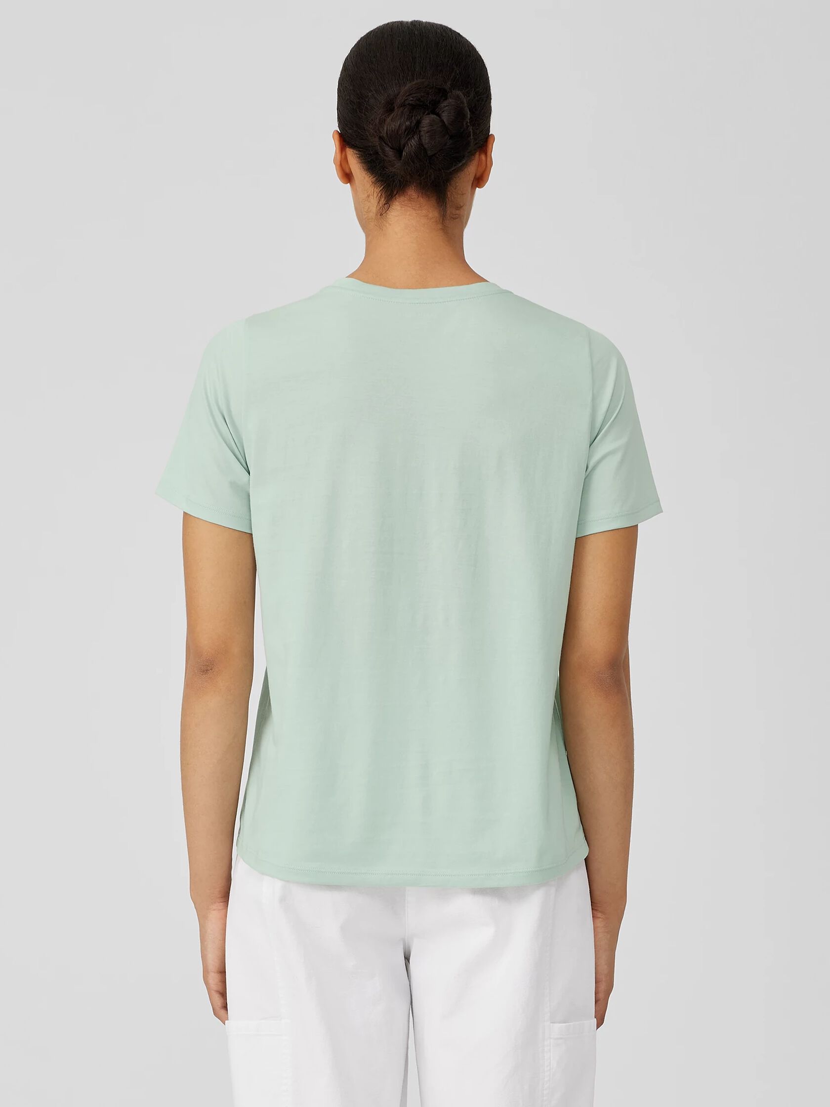 Organic Pima Cotton Jersey Round Neck Tee