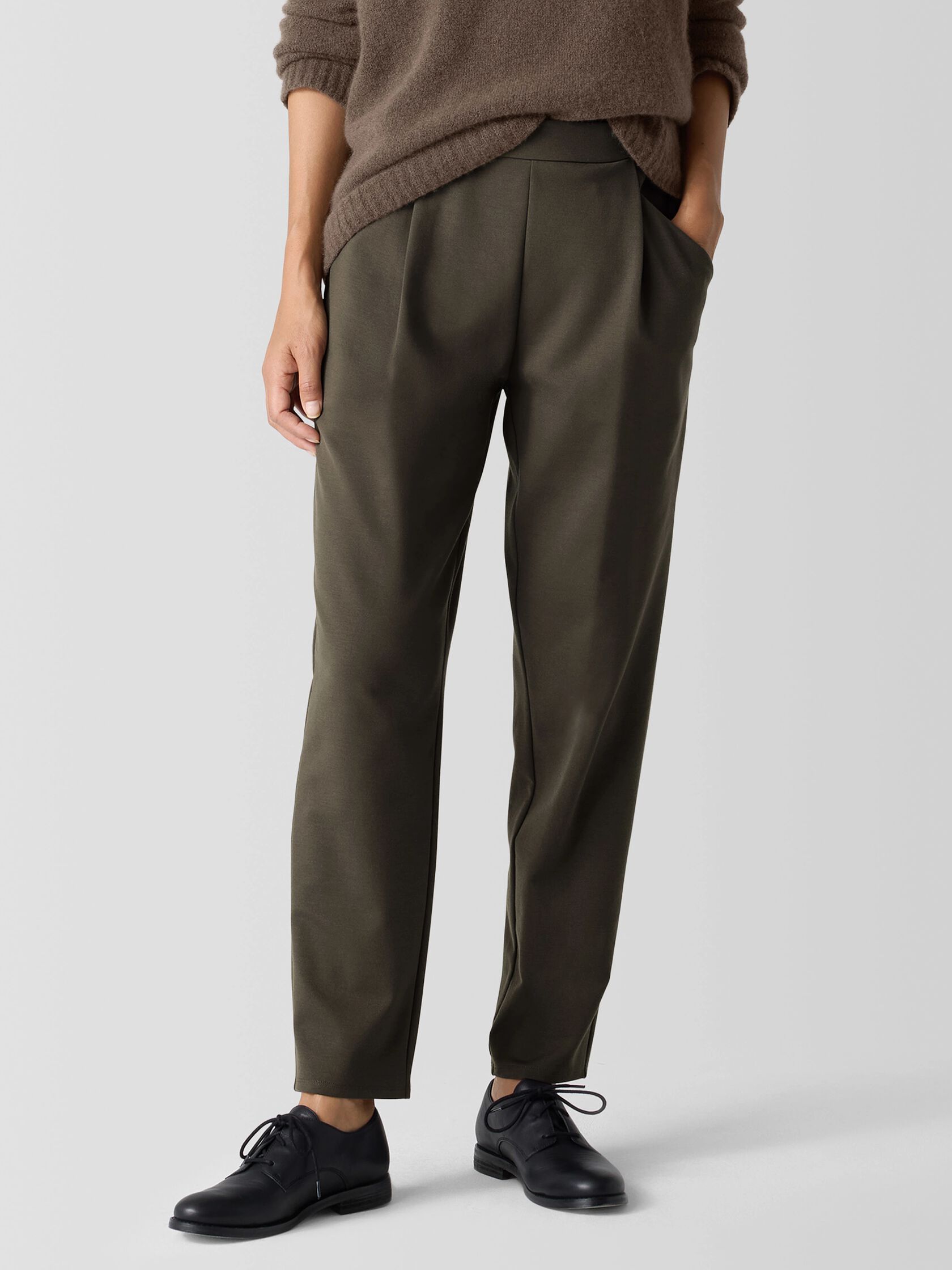 Washable Flex Ponte Carrot Pant