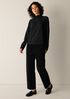 Garment-Dyed Organic Cotton Terry High Neck Top