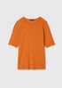 Organic Cotton Stretch Rib Crew Neck Tee