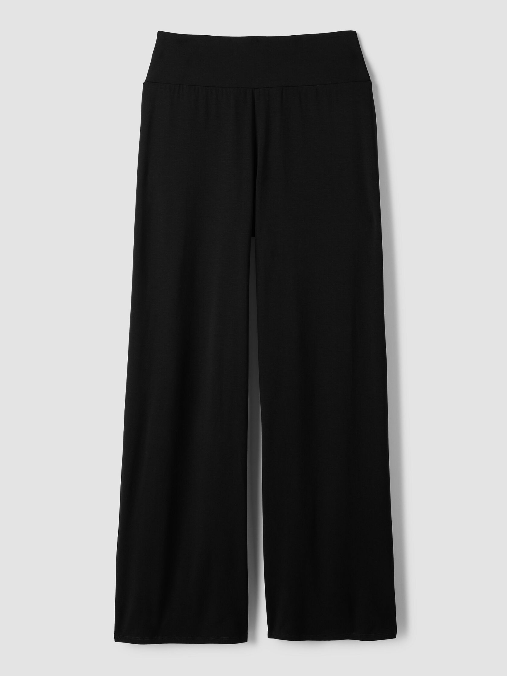 Stretch Jersey Knit Wide-Leg Pant