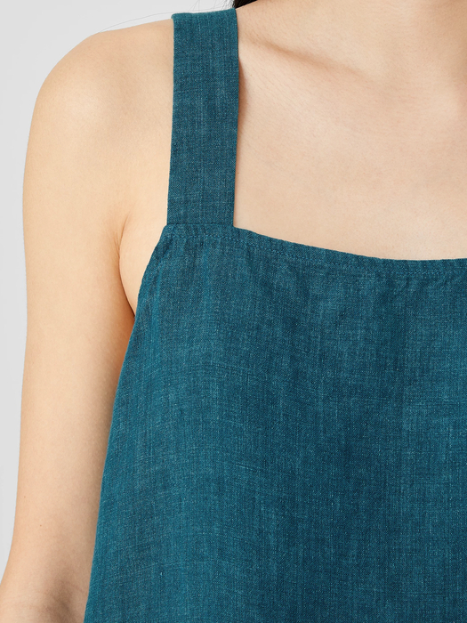 Washed Organic Linen Delave Tank