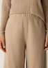 Felted Wool Jersey Wide-Leg Pant