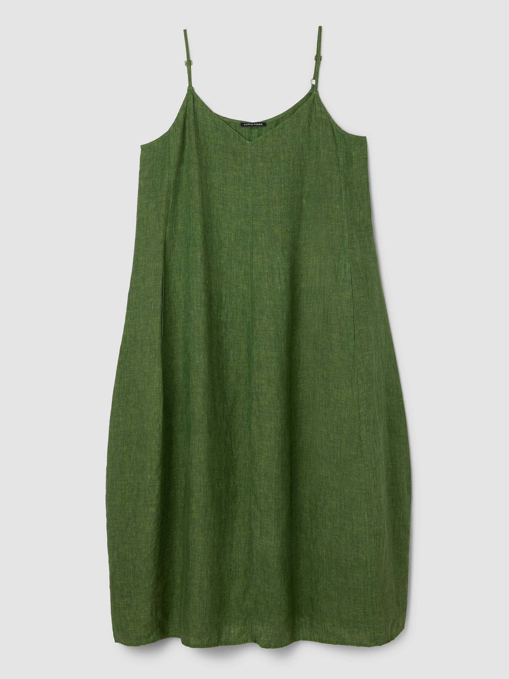 Washed Organic Linen D&eacute;lav&eacute; Lantern Dress