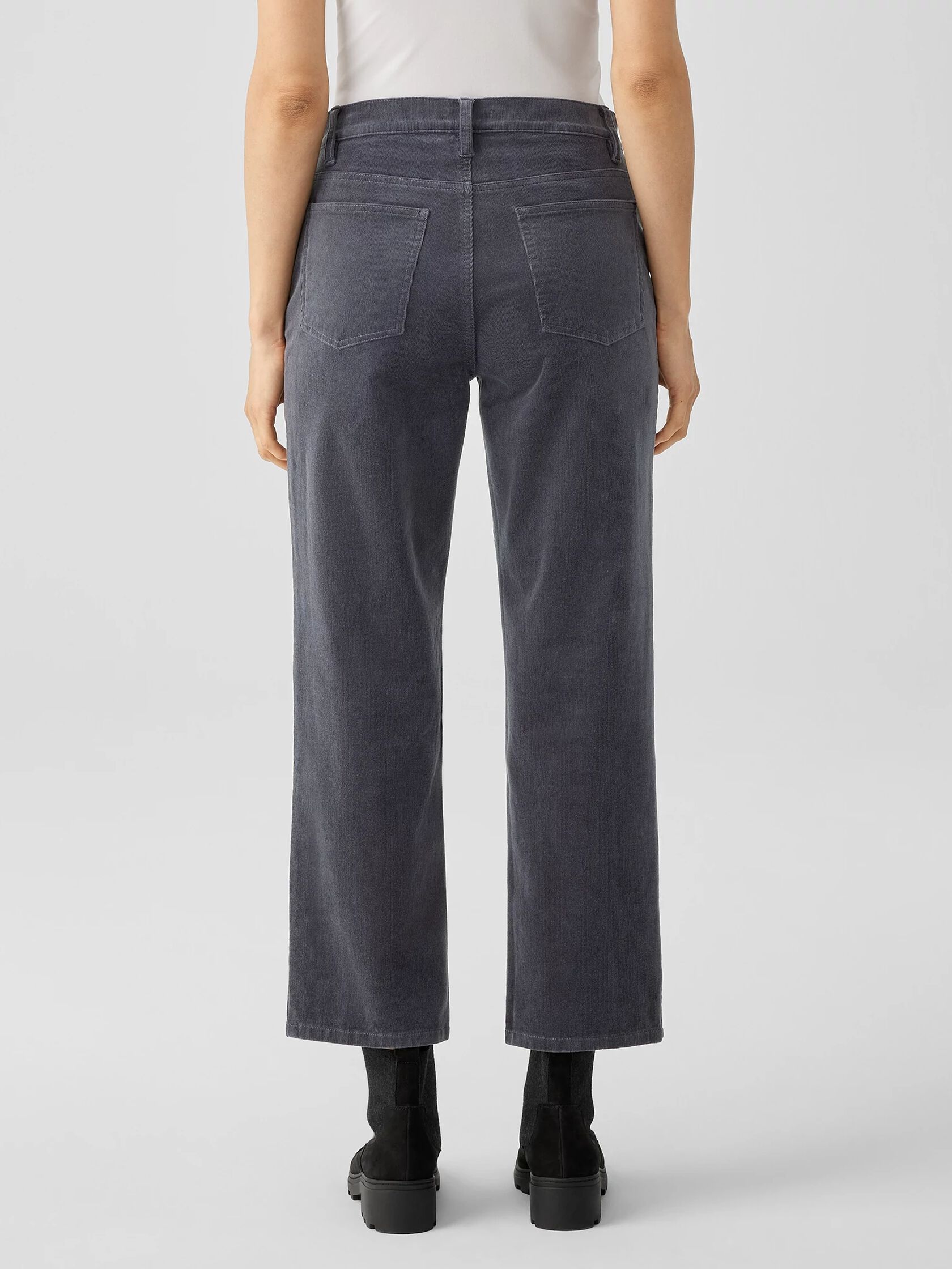 Organic Cotton Stretch Corduroy Straight Pant