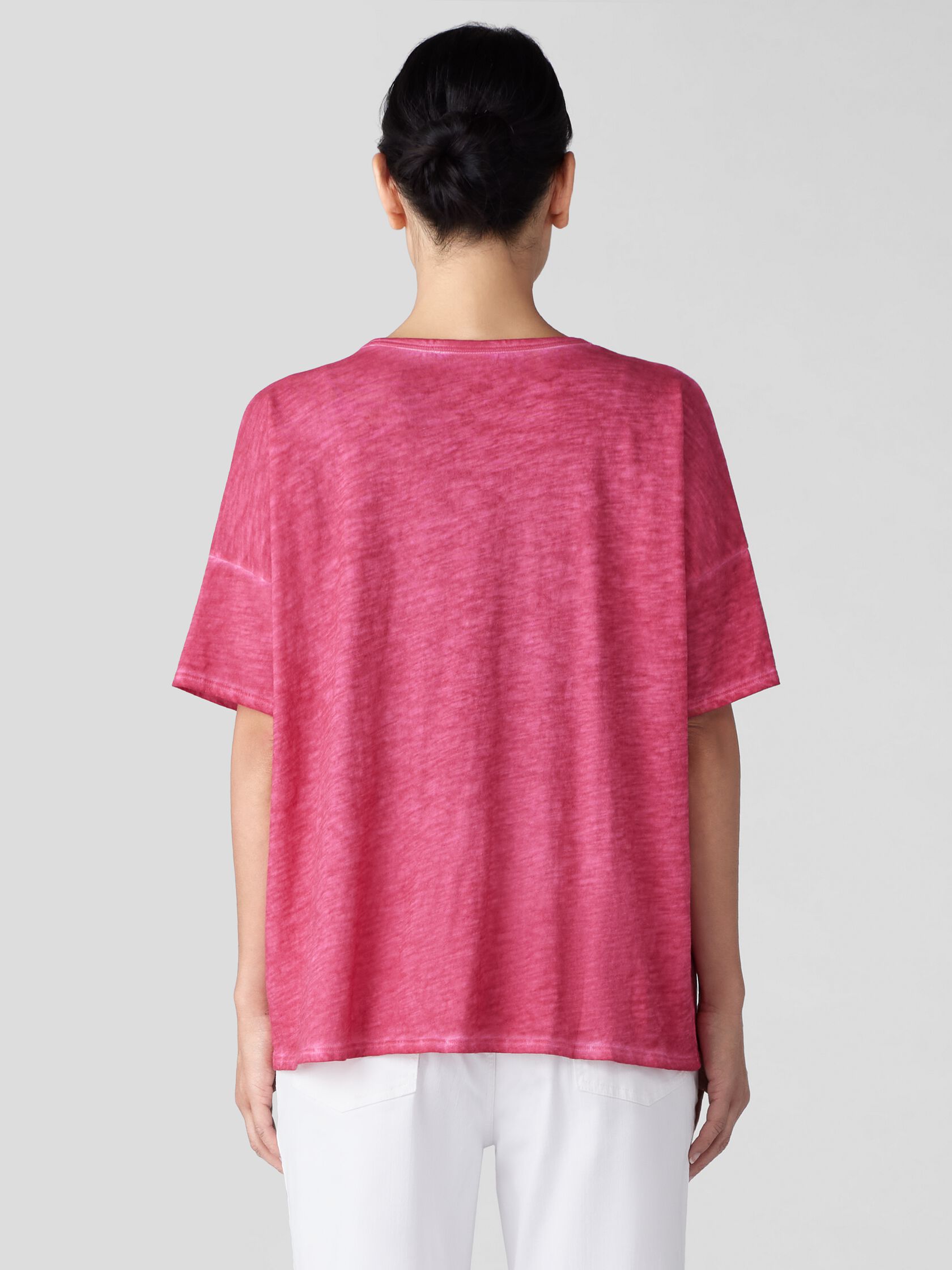 Organic Cotton Hazy Slub Crew Neck Tee