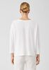 Organic Cotton Slub V-Neck Top