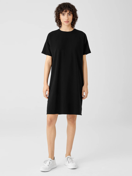 Organic Pima Cotton Stretch Jersey T-Shirt Dress