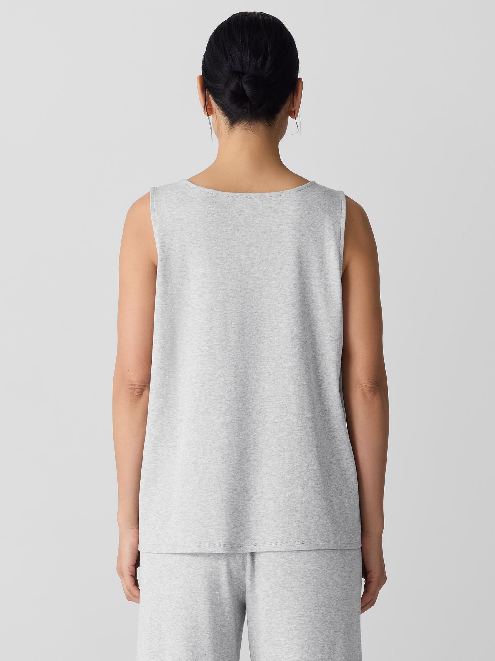 Mélange Organic Cotton Interlock U-Neck Sleep Tank