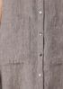 Washed Organic Linen Delave V-Neck Top