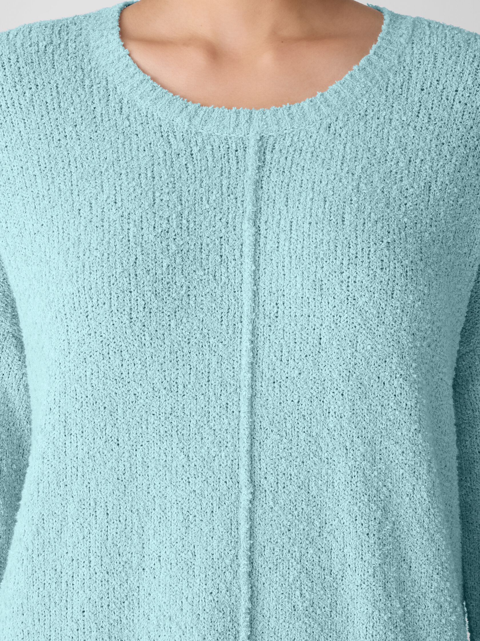 Cotton Fluff Crew Neck Top