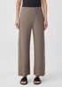 Stretch Jersey Knit Wide-Leg Pant