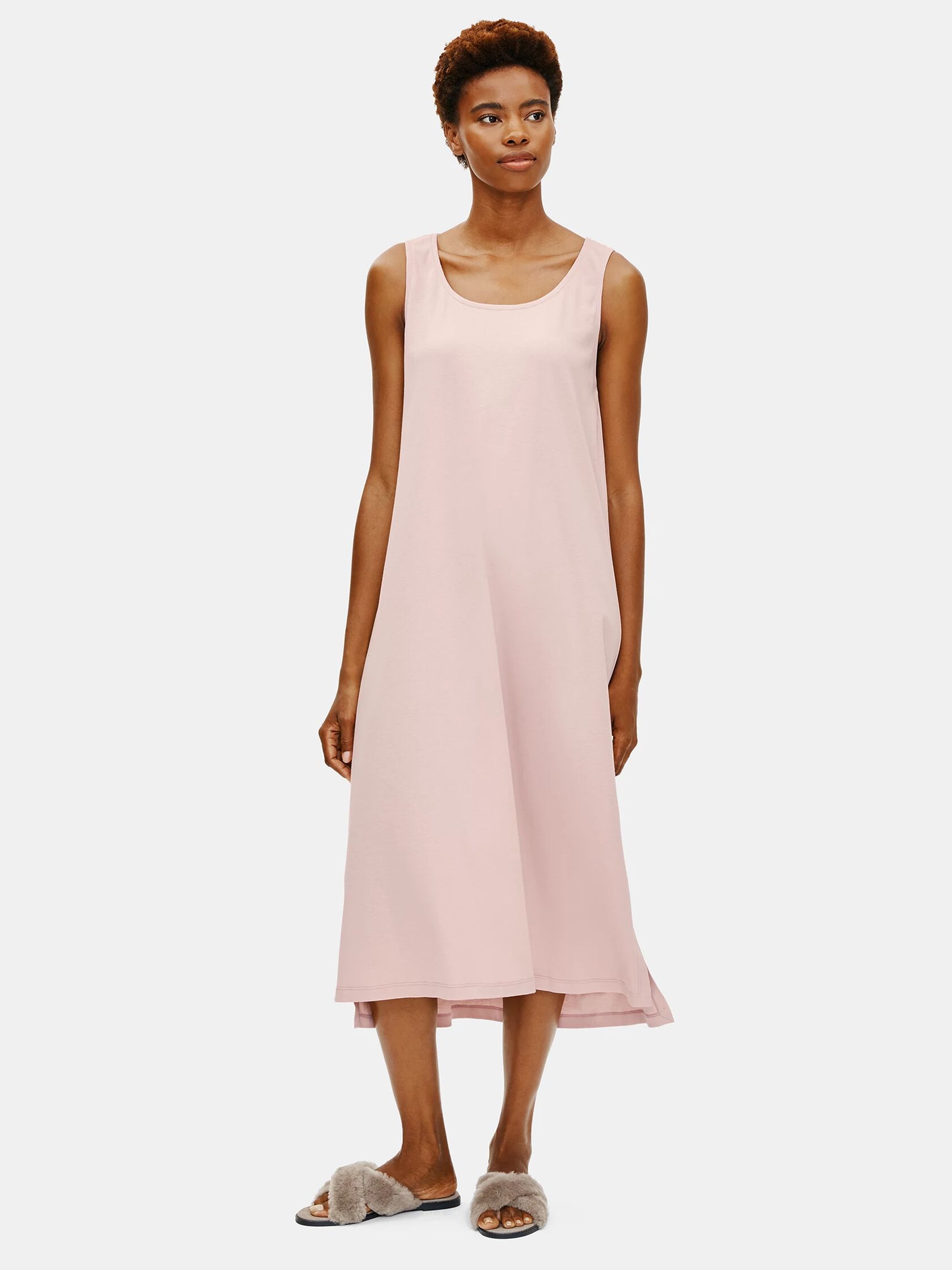 Cozy Organic Cotton Interlock Tank Dress