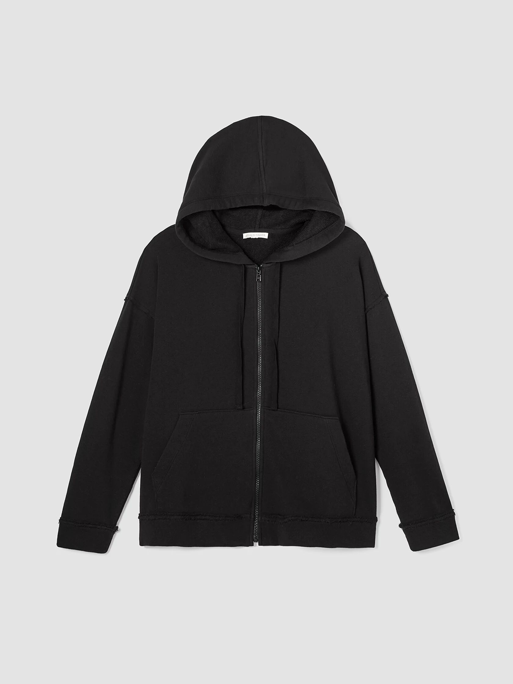 Lightweight Organic Cotton Terry Hooded Top