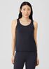 Pima Cotton Stretch Jersey Scoop Neck Tank