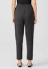 Mini Check Crepe Tapered Pant