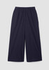 Washed Organic Cotton Poplin Wide-Leg Pant