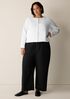 Organic Cotton Jacquard Round Neck Jacket