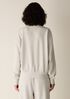 Waffle Cotton Blend Doubleknit High Collar Henley Top