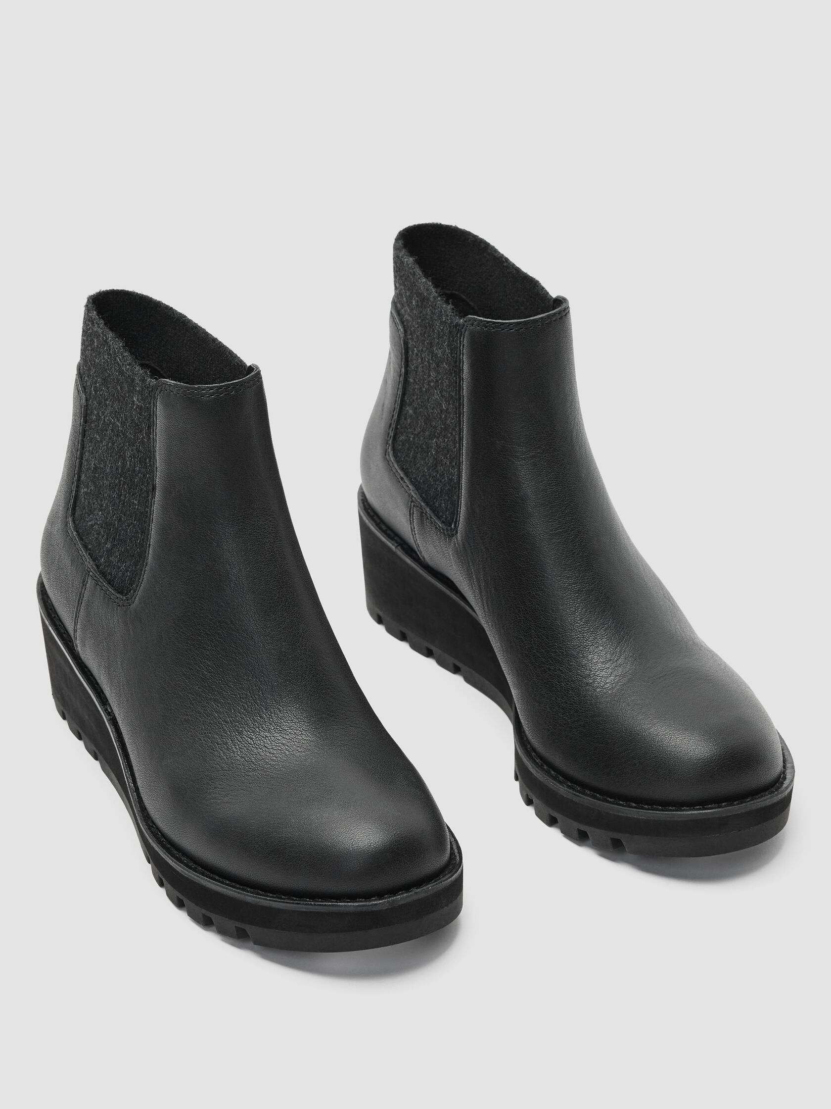 Chelsea Wedge Washed Leather Bootie