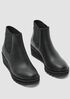 Chelsea Wedge Washed Leather Bootie