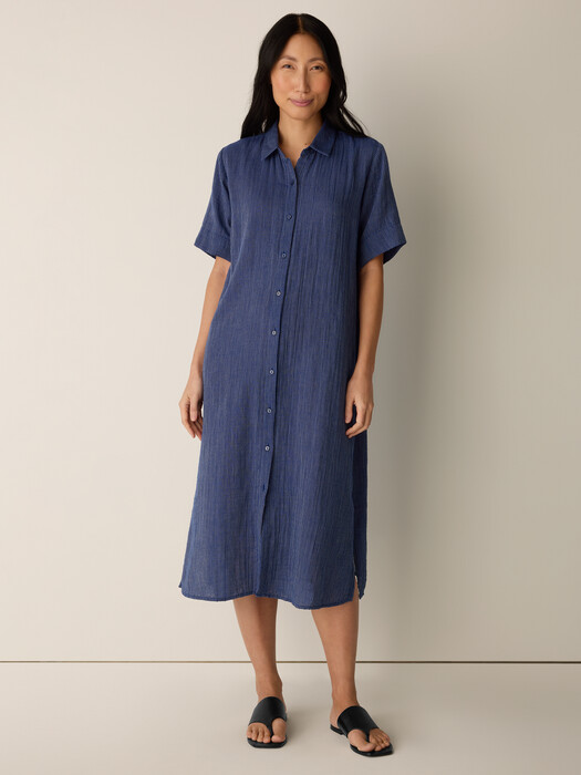 gauzy cotton dress Mauve Cotton Gauze Dress