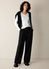 Organic Cotton Stretch Rib V-Neck Top