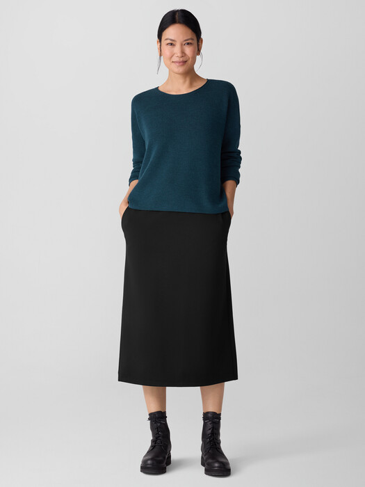Merino Crew Neck Top in Regenerative Wool