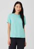 Organic Pima Cotton Jersey Round Neck Tee