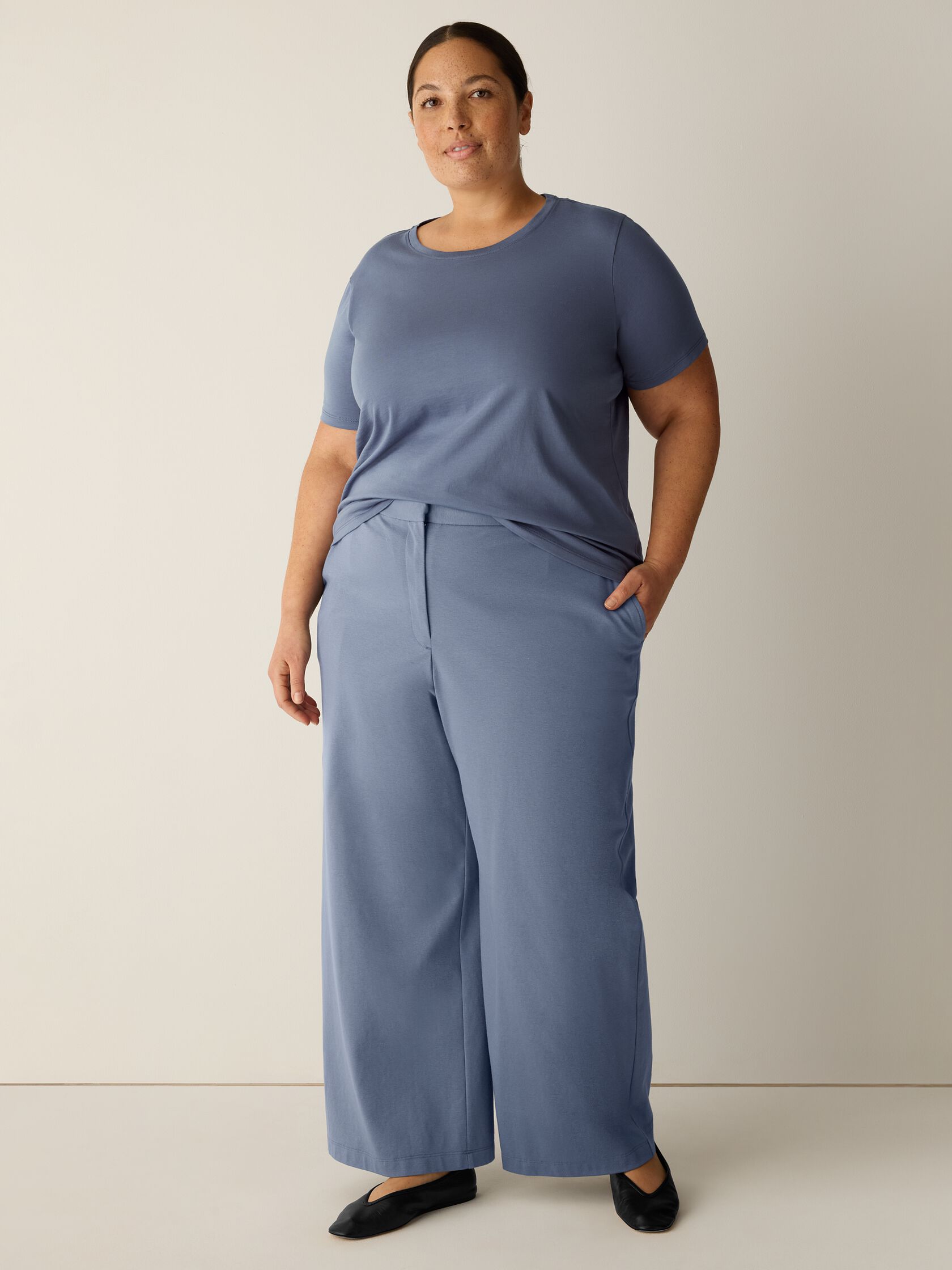 Organic Pima Cotton Jersey Round Neck Tee