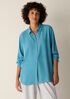 Silk Georgette Crepe Classic Collar Shirt